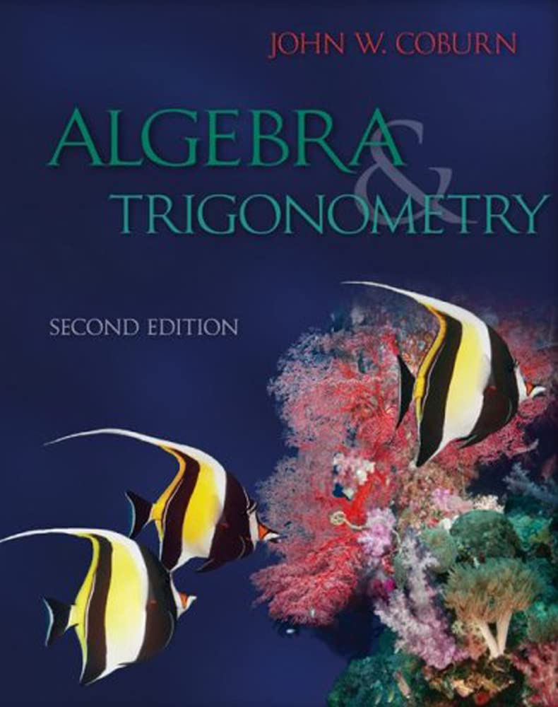 Algebra & Trigonometry — used book cover