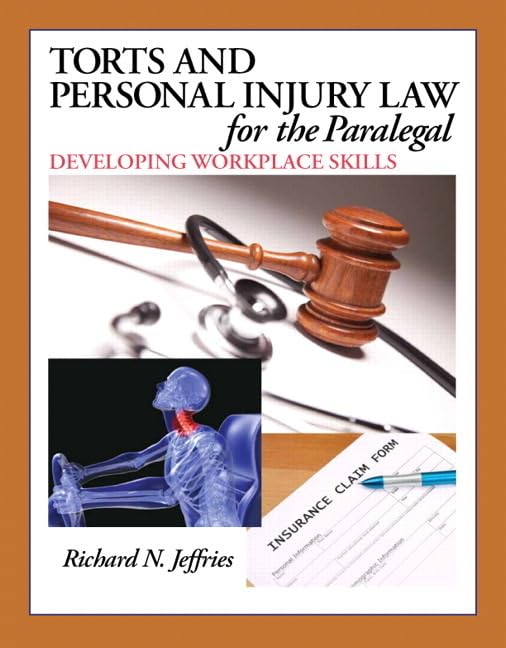 Torts and Personal Injury Law for the Paralegal — used book cover