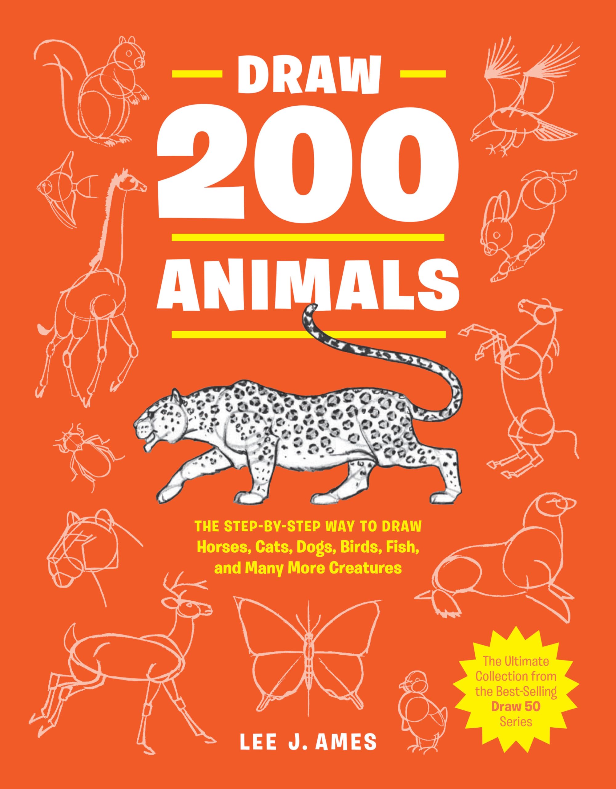 Draw 200 Animals — used book cover