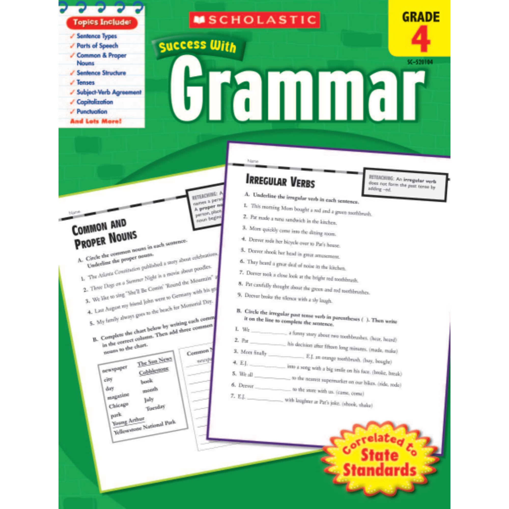 Scholastic Success With Grammar, Grade 4 — used book cover