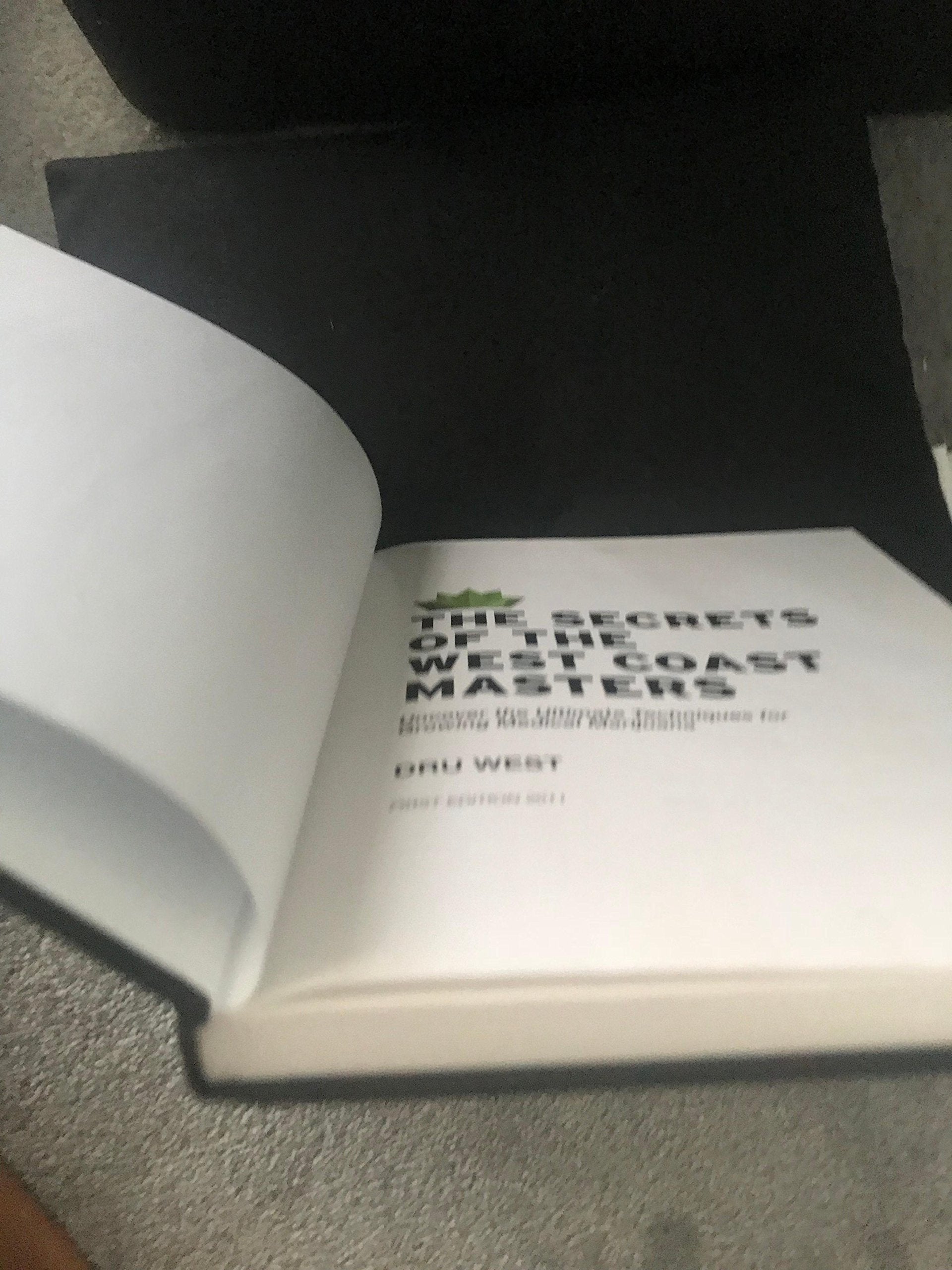 The Secrets of the West Coast Masters — used book cover