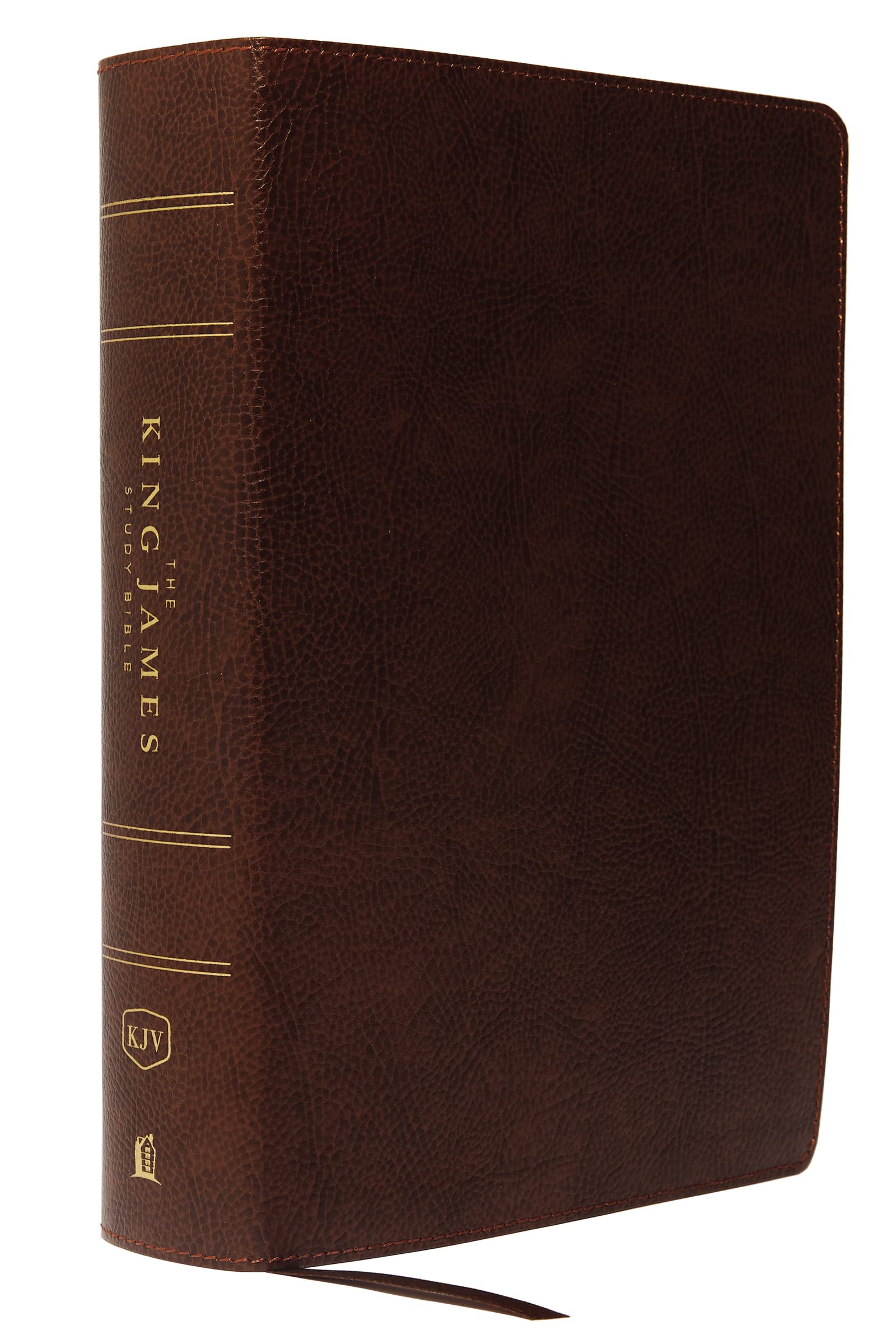 KJV, The King James Study Bible, Bonded Leather, Brown, Thumb Indexed, Red Letter, Full-Color Edition — used book cover
