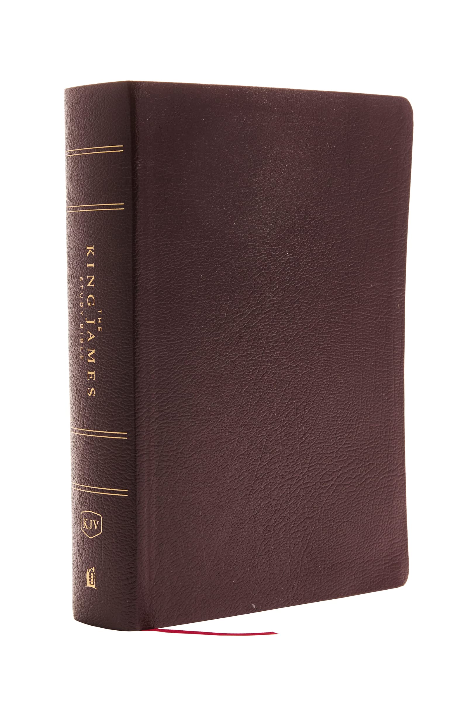 KJV, The King James Study Bible, Bonded Leather, Burgundy, Red Letter, Full-Color Edition — used book cover