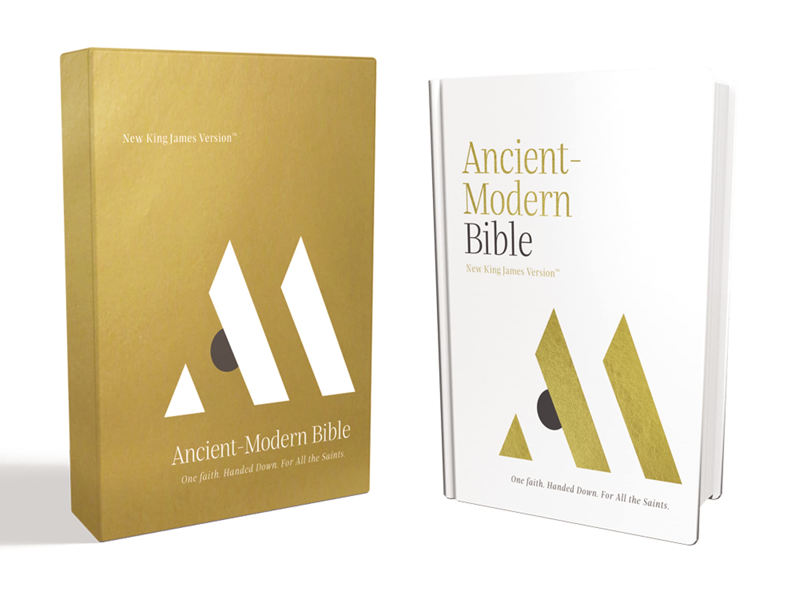 NKJV, Ancient-Modern Bible, Hardcover, Comfort Print — used book cover