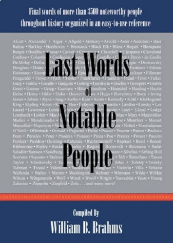Last Words of Notable People — used book cover