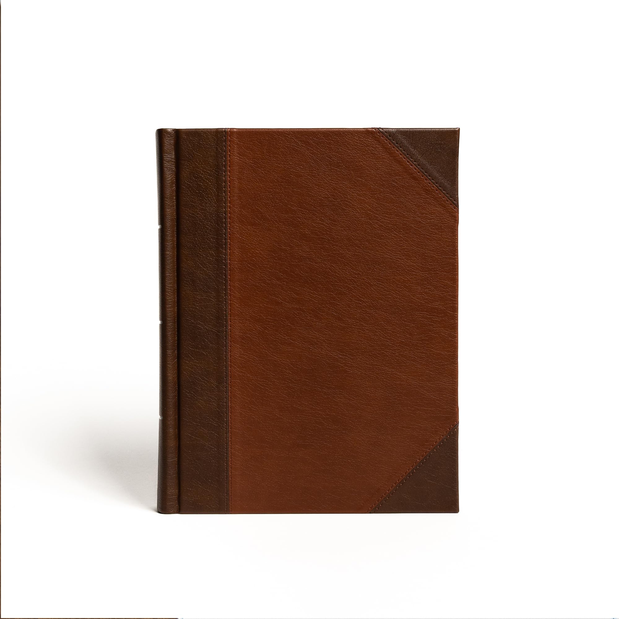 CSB Notetaking Bible, Large Print Edition, Brown/Tan LeatherTouch Over Board, Black Letter, Wide Margins, Journaling Space, Single-Column, Reading Plan, Easy-to-Read Bible Serif Type — used book cover