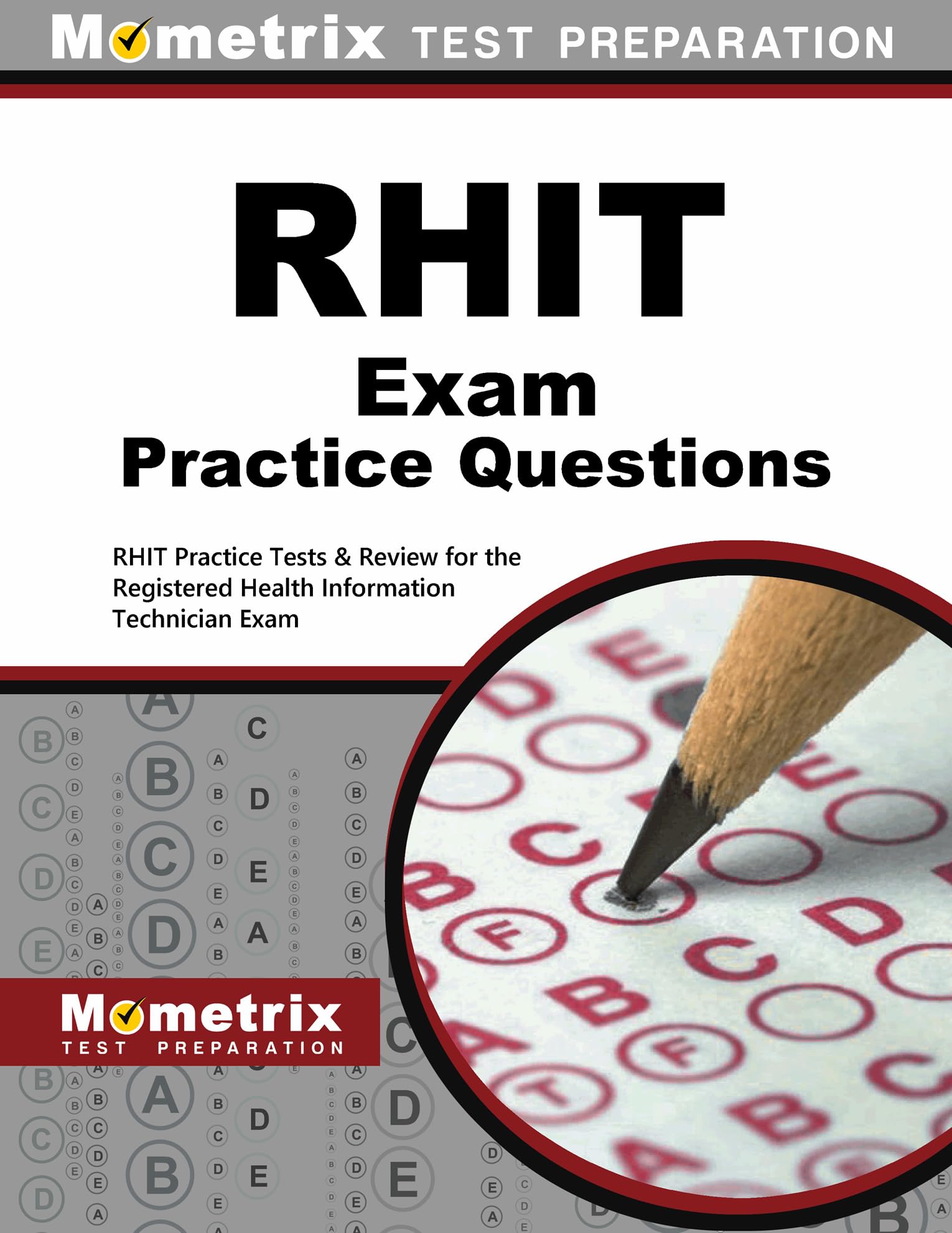 RHIT Exam Practice Questions — used book cover