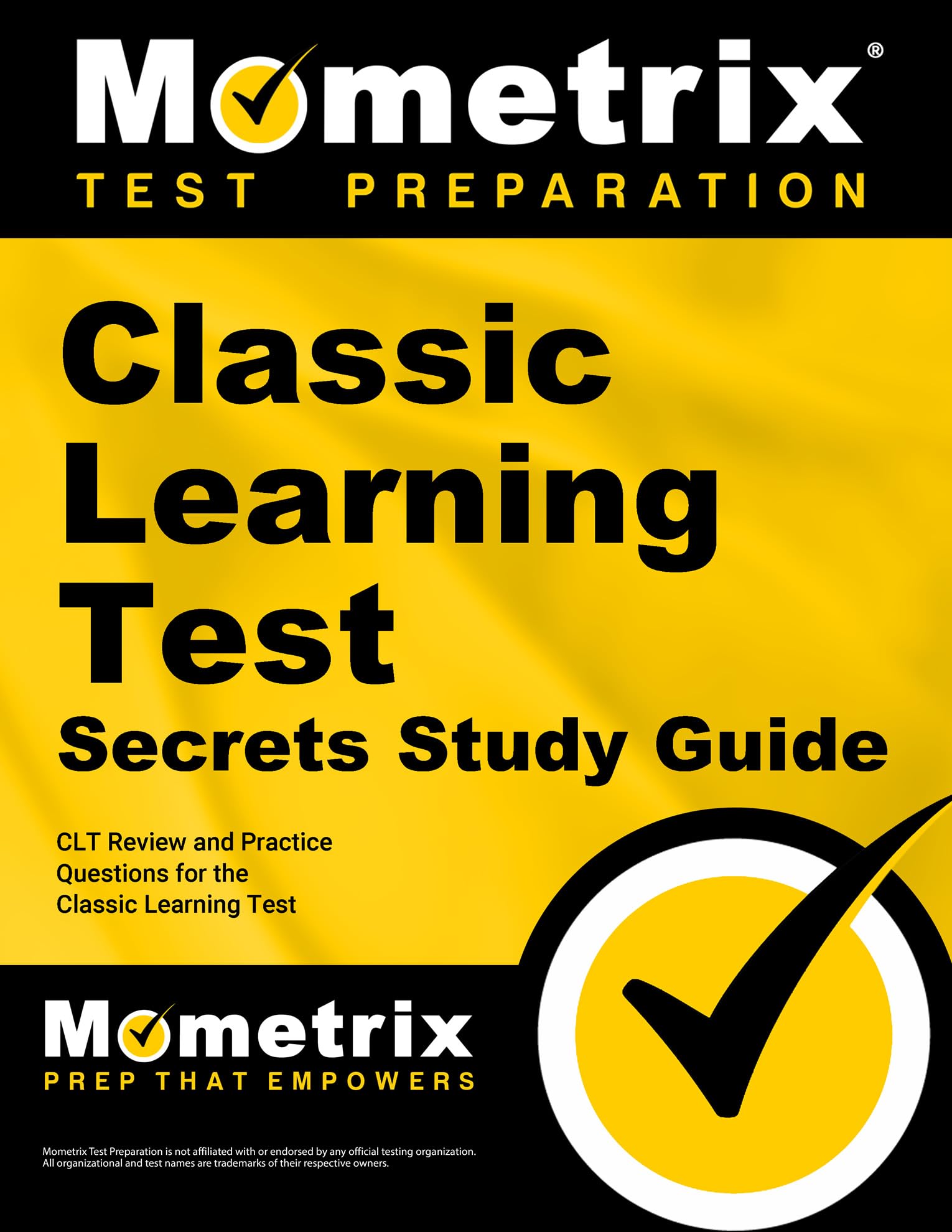 Classic Learning Test Secrets Study Guide — used book cover