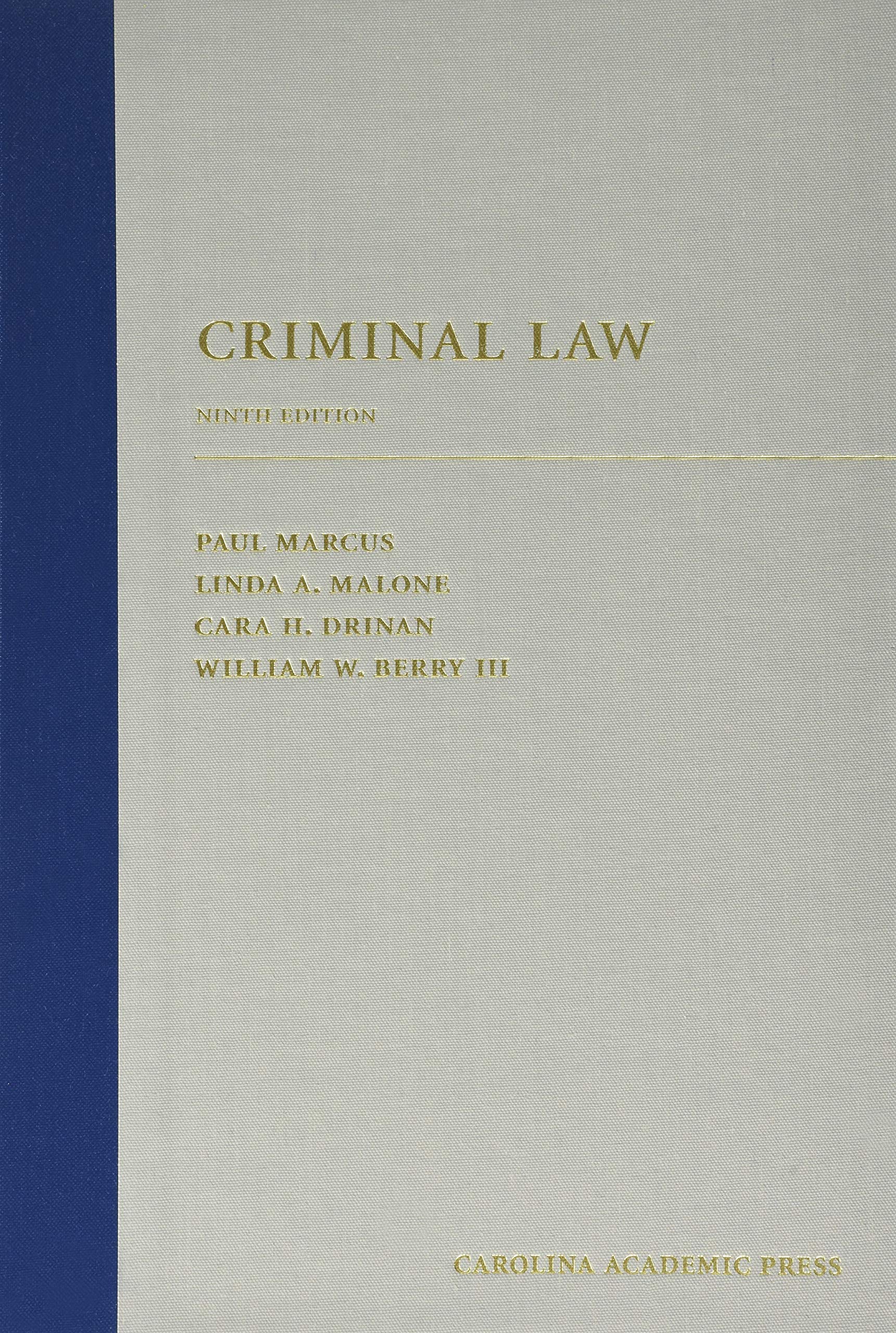 Criminal Law — used book cover