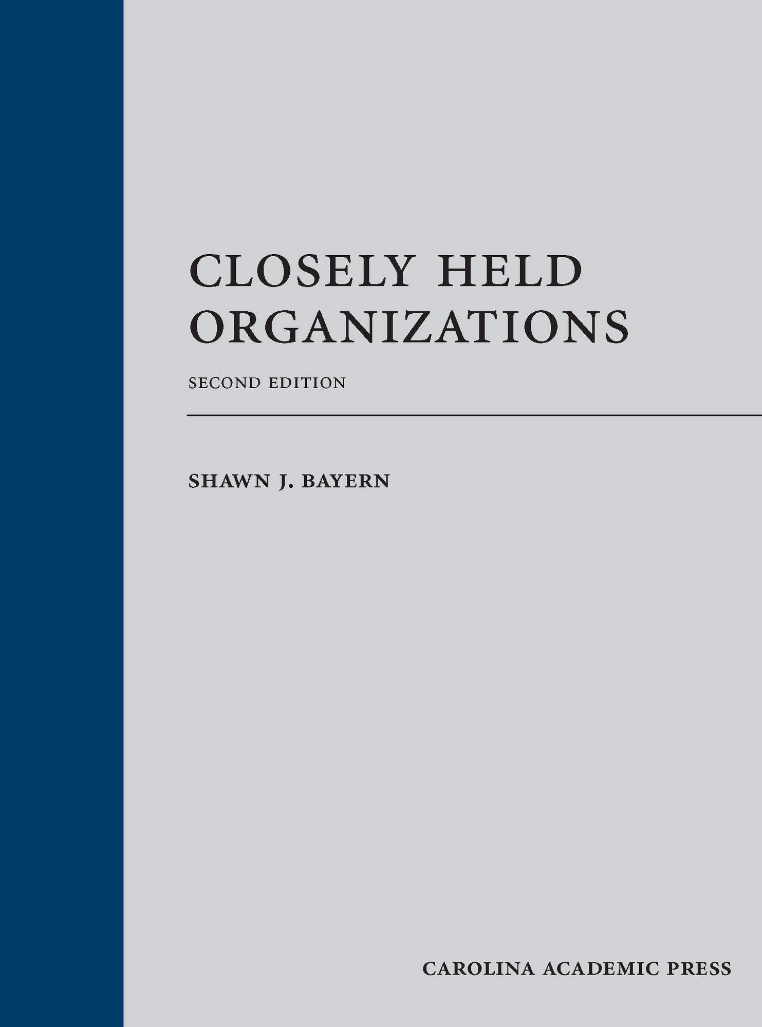 Closely Held Organizations — used book cover
