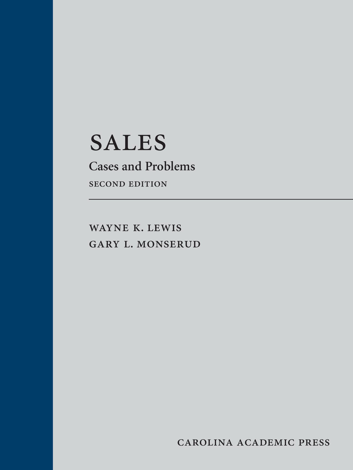Sales: Cases and Problems