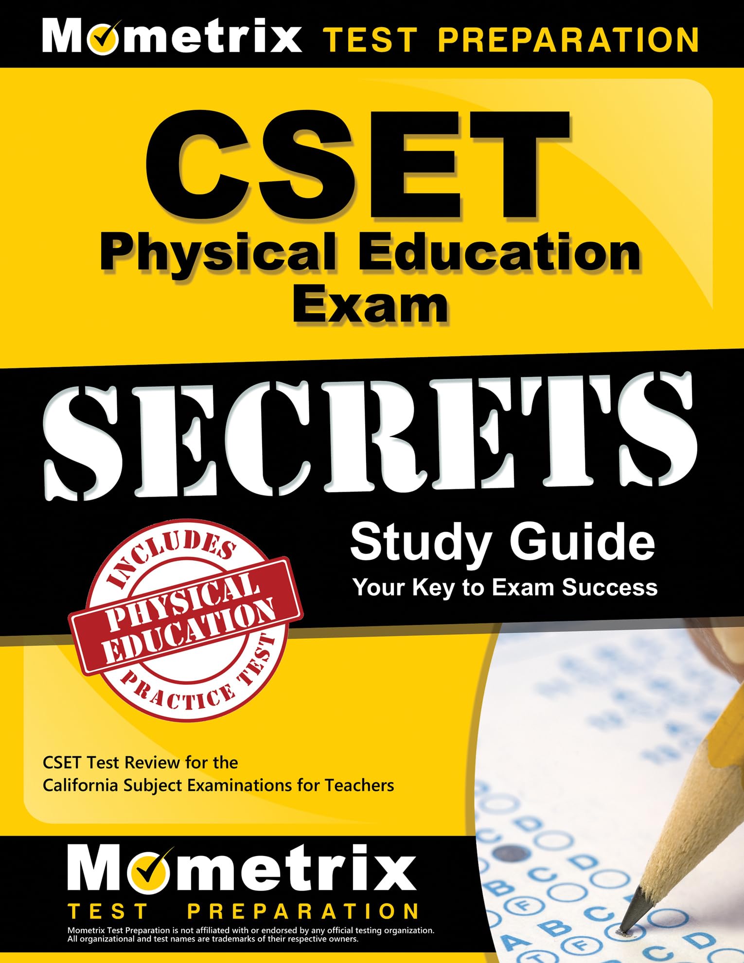 CSET Physical Education Exam Secrets Study Guide — used book cover