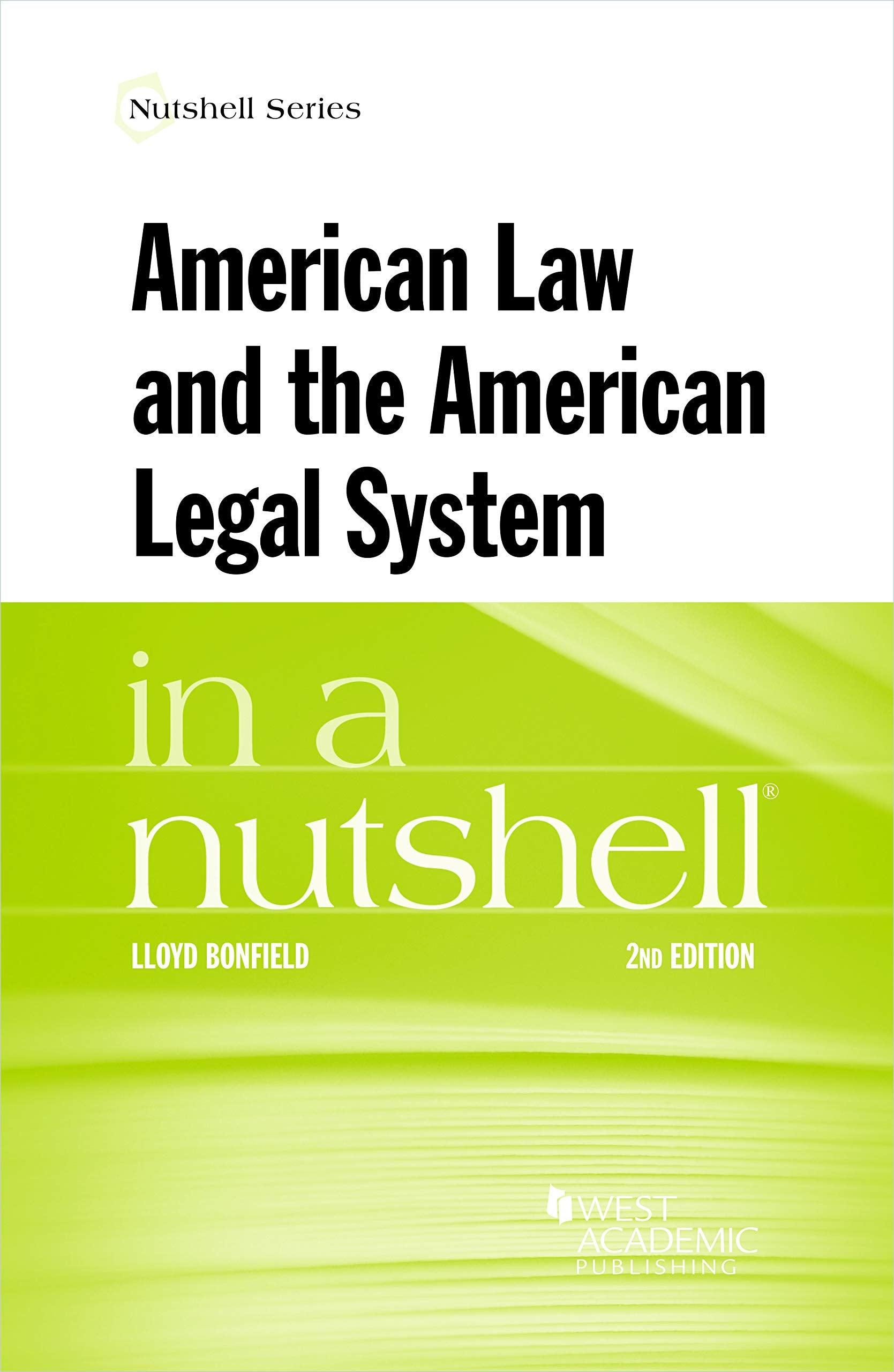 American Law and the American Legal System in a Nutshell — used book cover