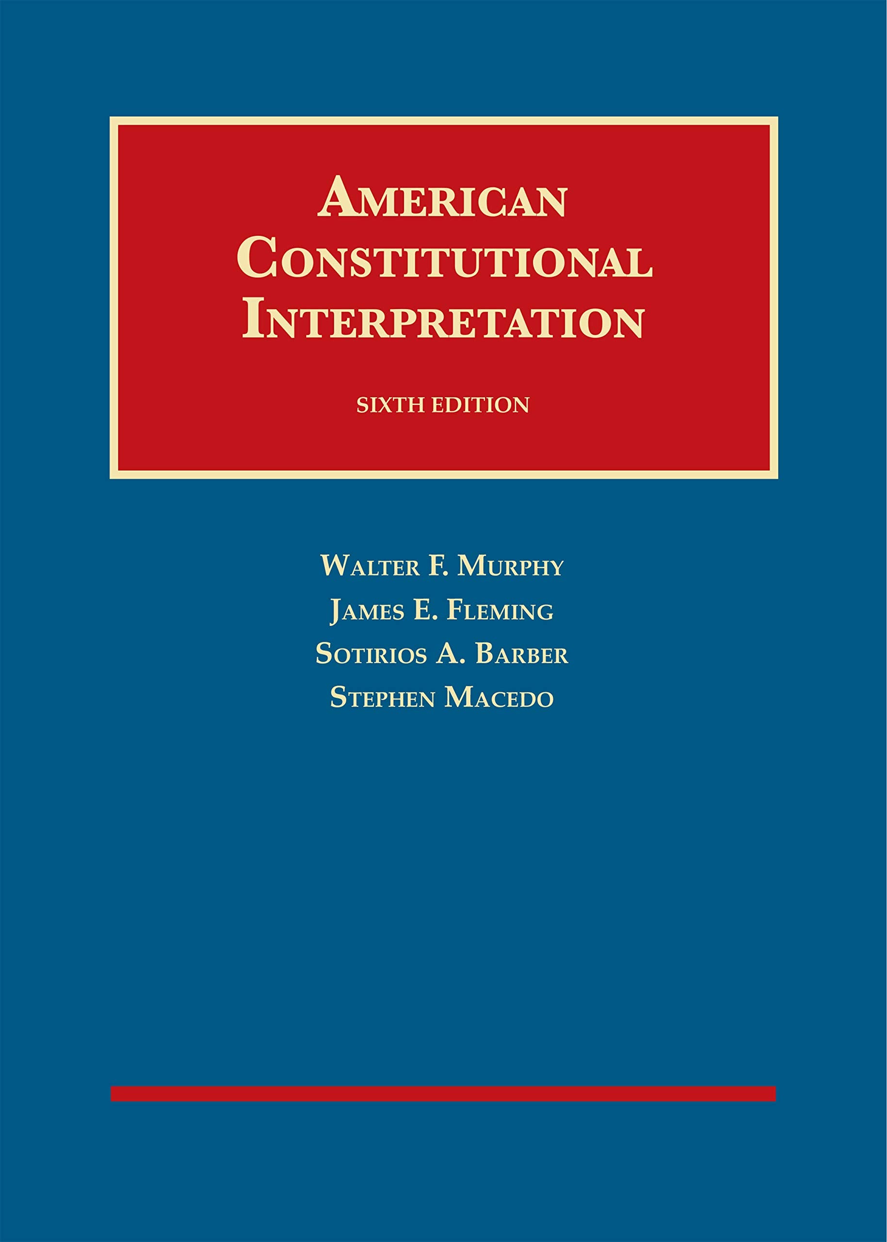 American Constitutional Interpretation — used book cover