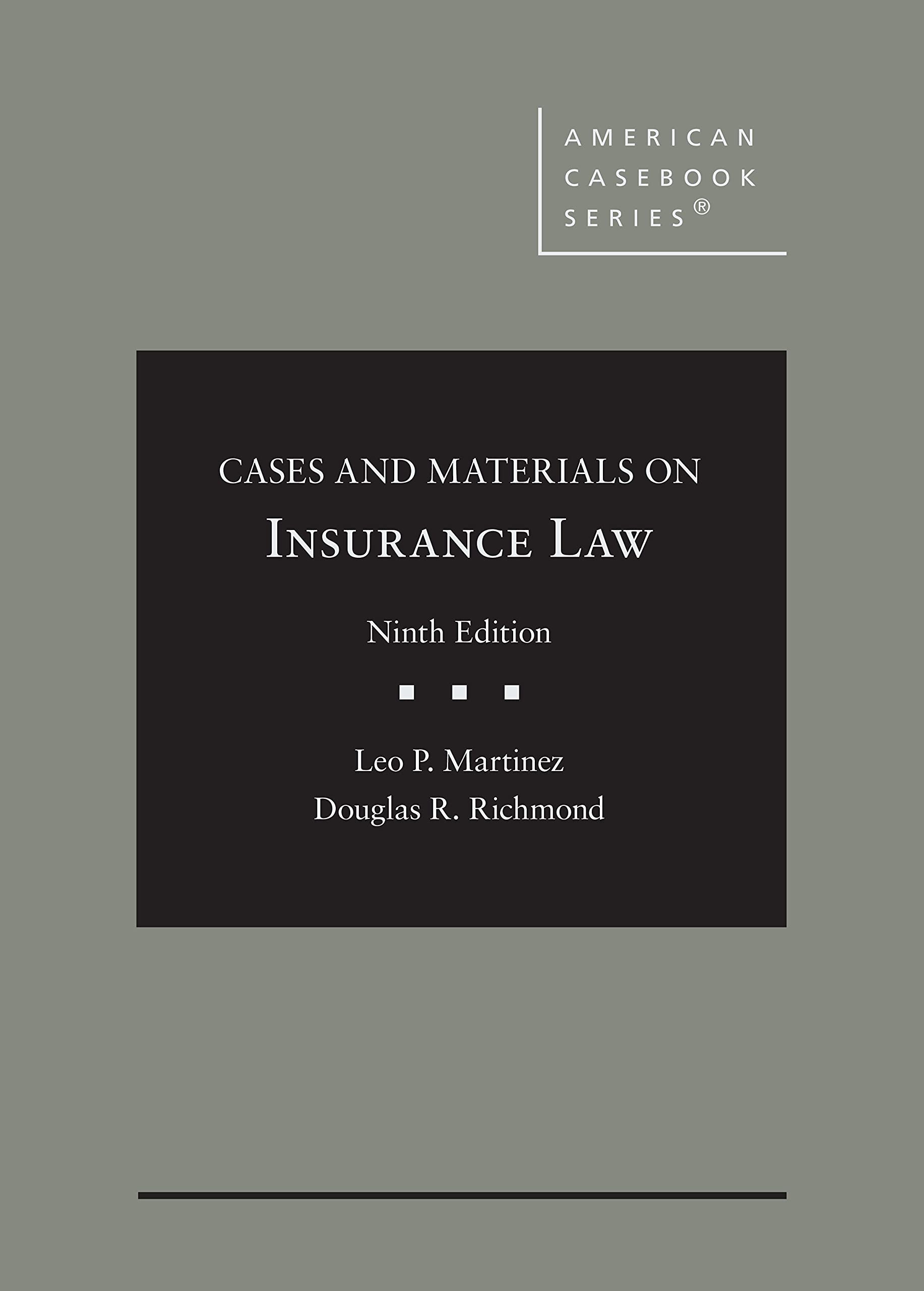 Cases and Materials on Insurance Law — used book cover