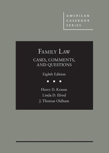 Family Law: Cases, Comments, and Questions — used book cover