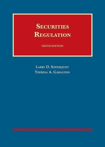 Securities Regulation (University Casebook Series)
