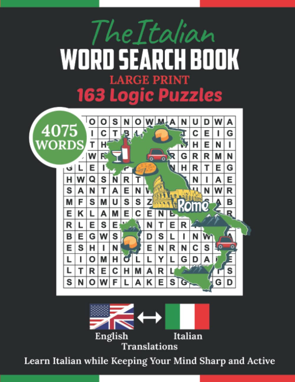 The Italian Word Search Book — used book cover