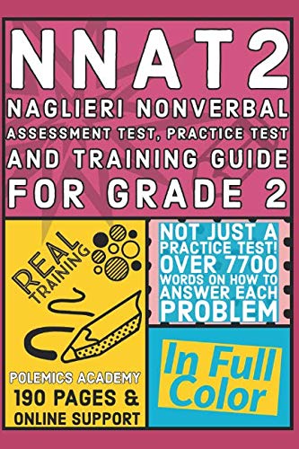 NNAT2 Naglieri Nonverbal Assessment Test, Practice Test and Training Guide for Grade 2