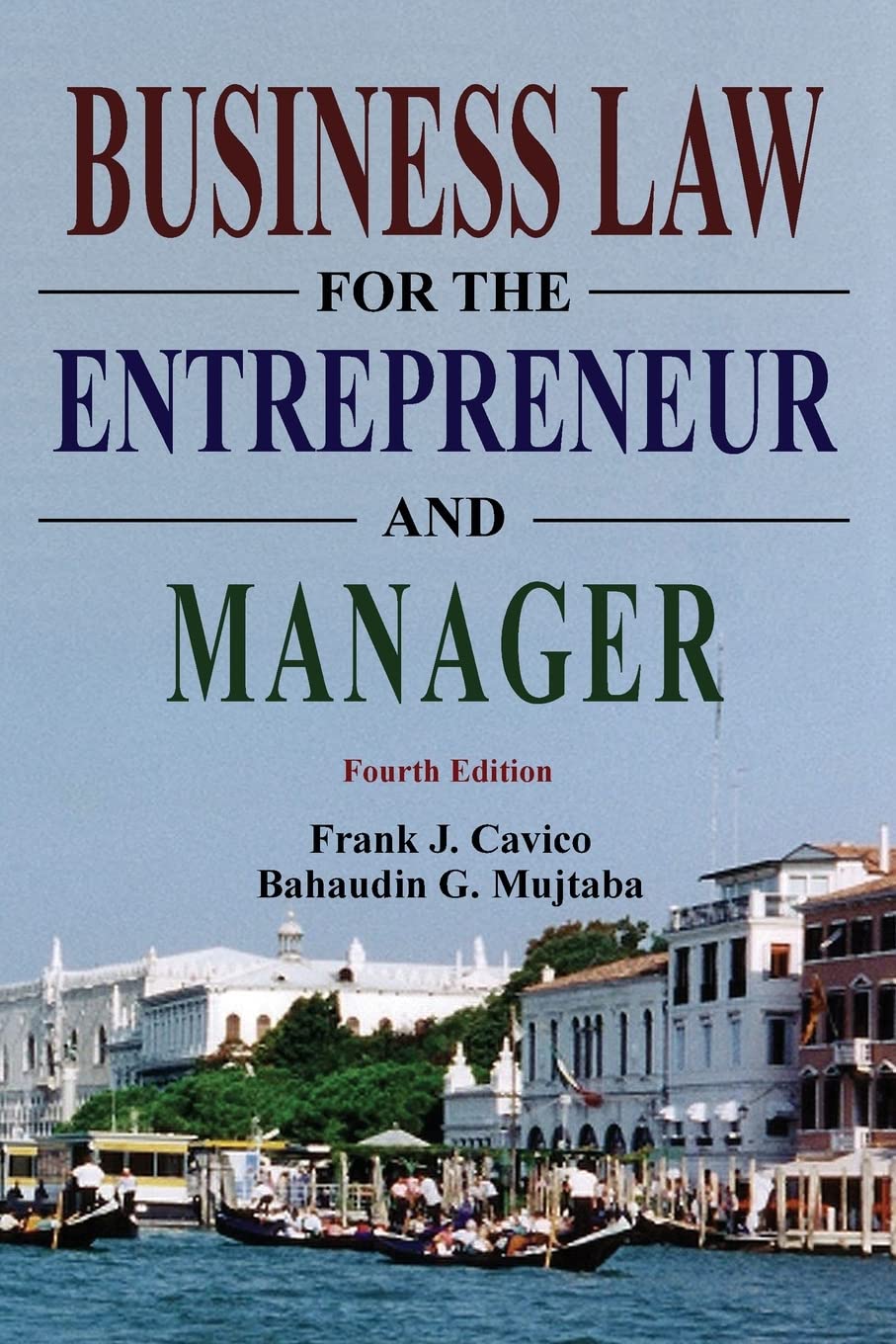 Business Law for the Entrepreneur and Manager — used book cover