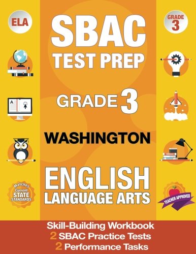 SBAC Test Prep Grade 3 Washington English Language Arts — used book cover