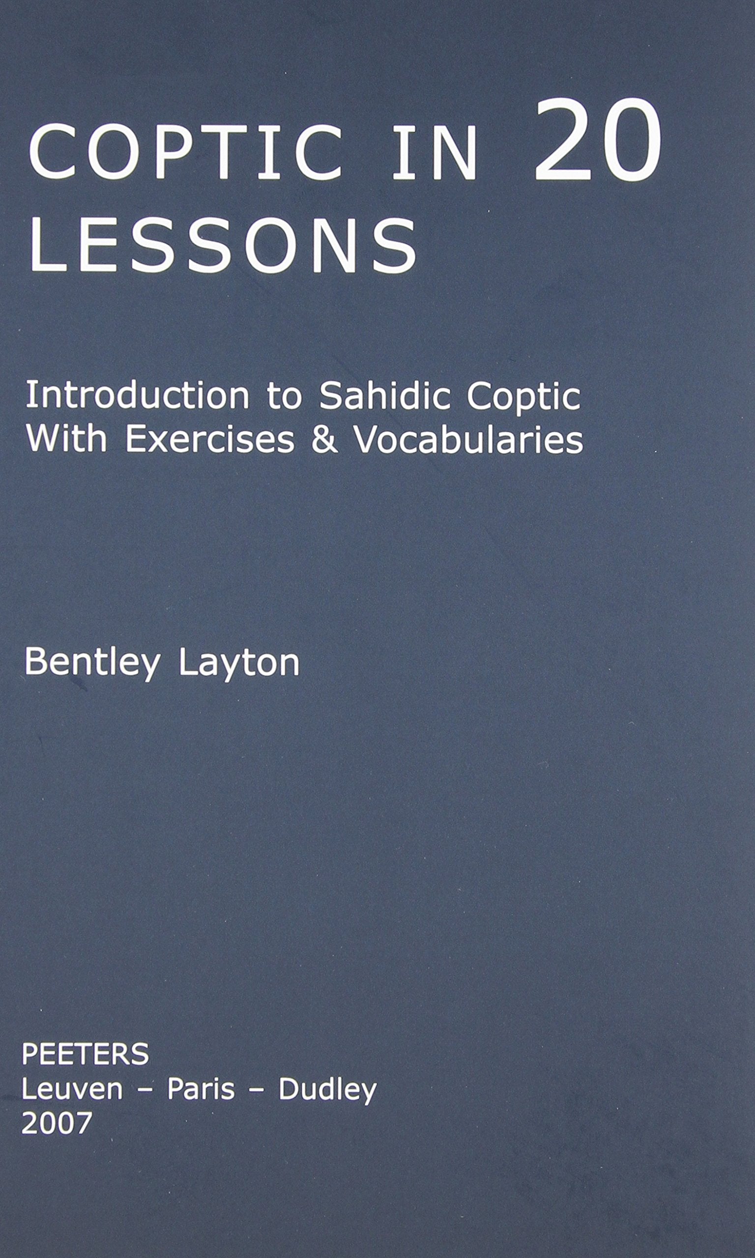 Coptic in 20 Lessons — used book cover