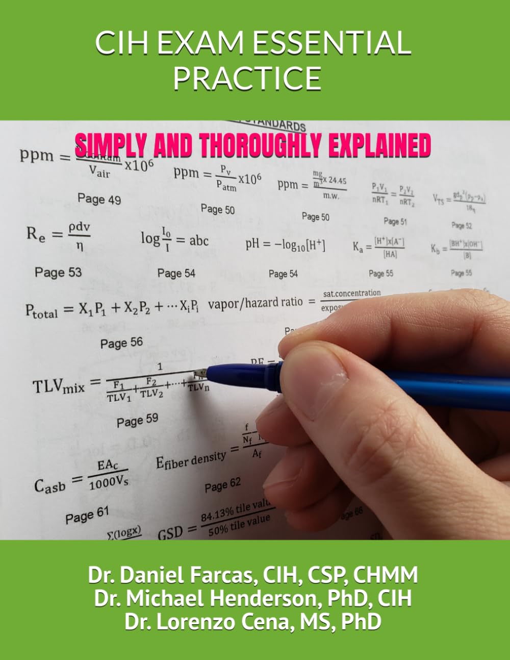 CIH EXAM ESSENTIAL PRACTICE SIMPLY AND THOROUGHLY EXPLAINED — used book cover