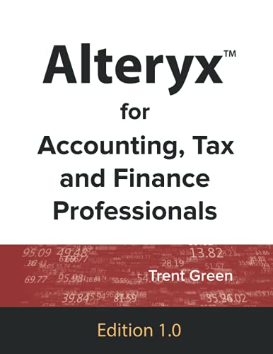 Alteryx for Accounting, Tax and Finance Professionals — used book cover