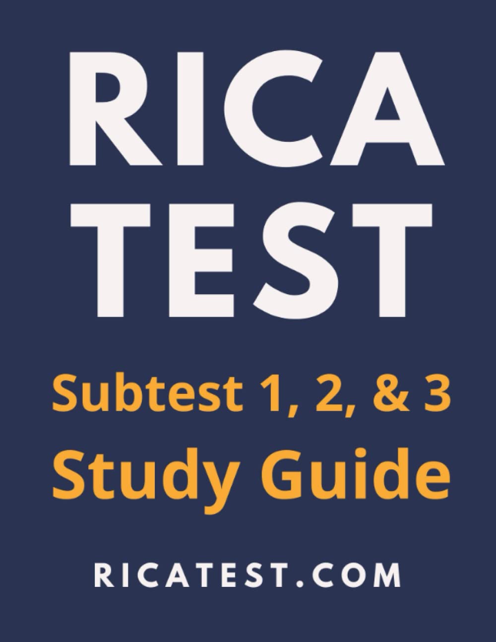 Rica Test Study Guide — used book cover