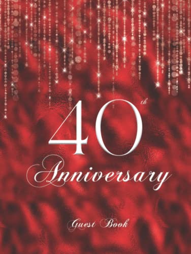 40th Anniversary Guest Book — used book cover