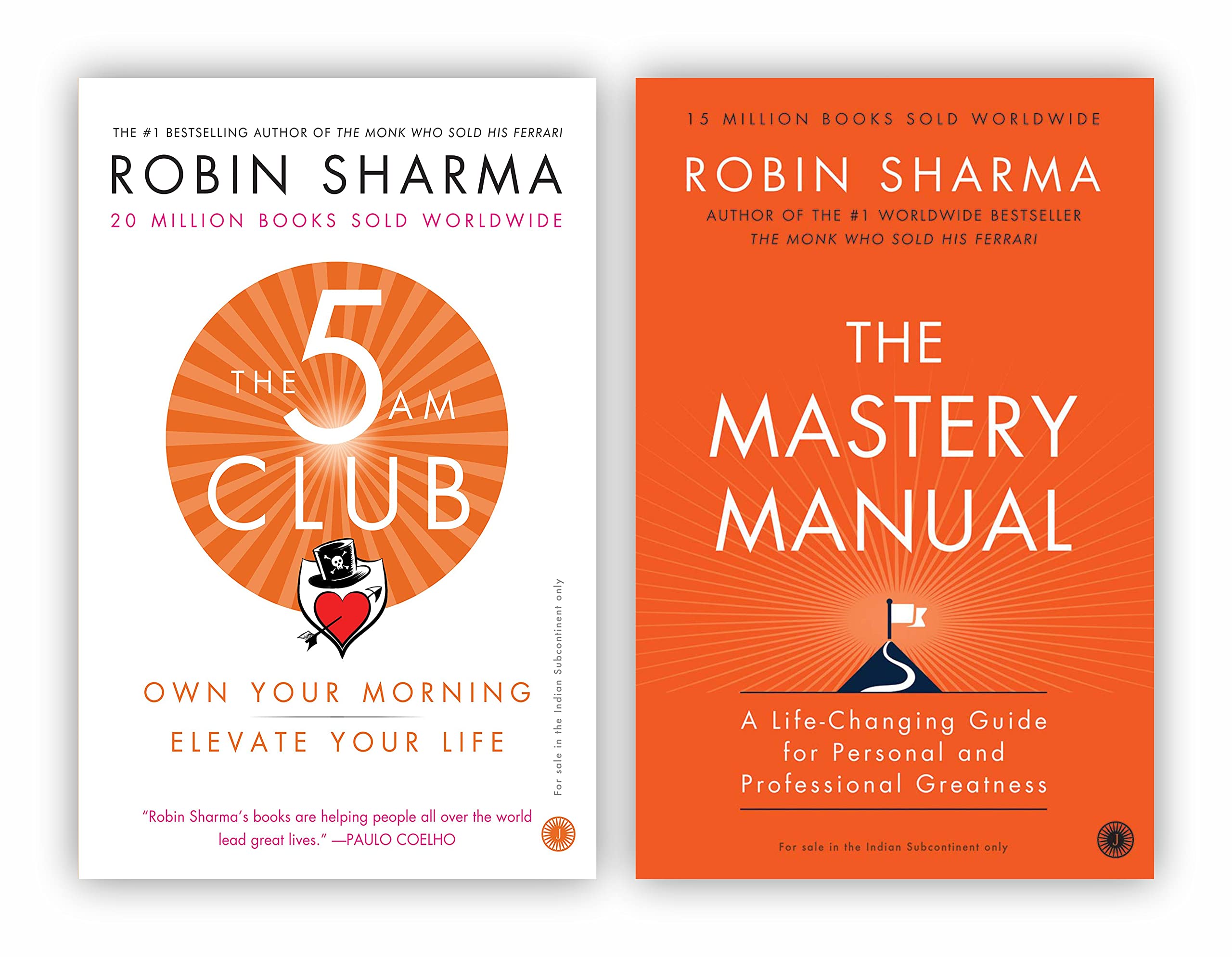 Robin Sharma 2 Books Collection Set The Mastery Manual & The 5 Am Club — used book cover