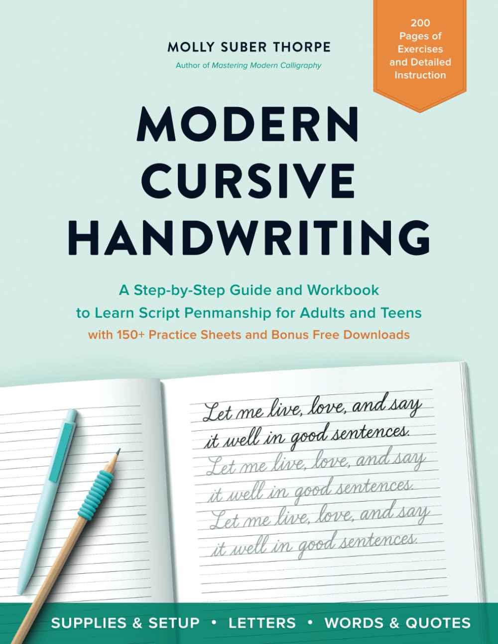 Modern Cursive Handwriting — used book cover