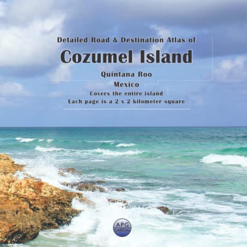 Detailed Road & Destination Atlas of Cozumel Island, Quintana Roo, Mexico — used book cover
