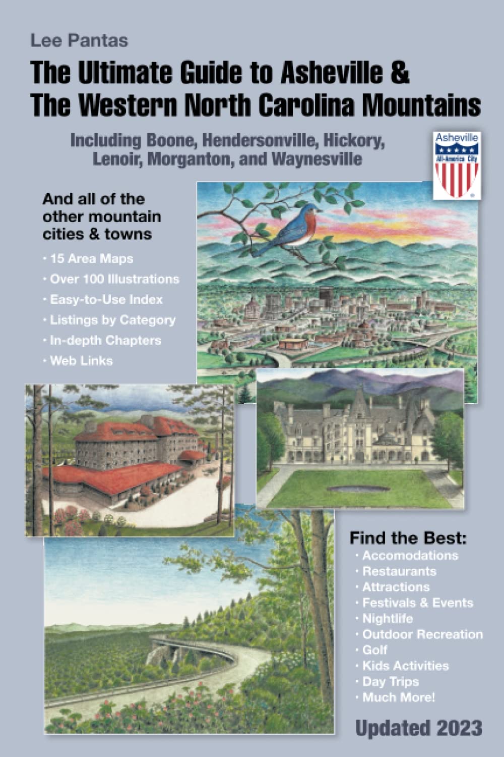 The Ultimate Guide to Asheville & the Western North Carolina Mountains — used book cover