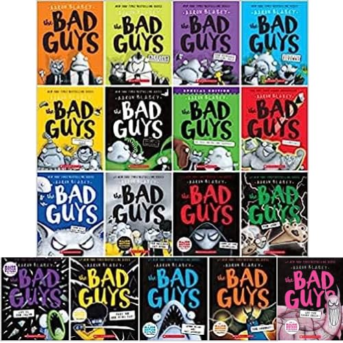 The Bad Guys Complete 17 Book Set Collection(Dawn of the Underlord, The The One?!, Cut to the Chase, They&