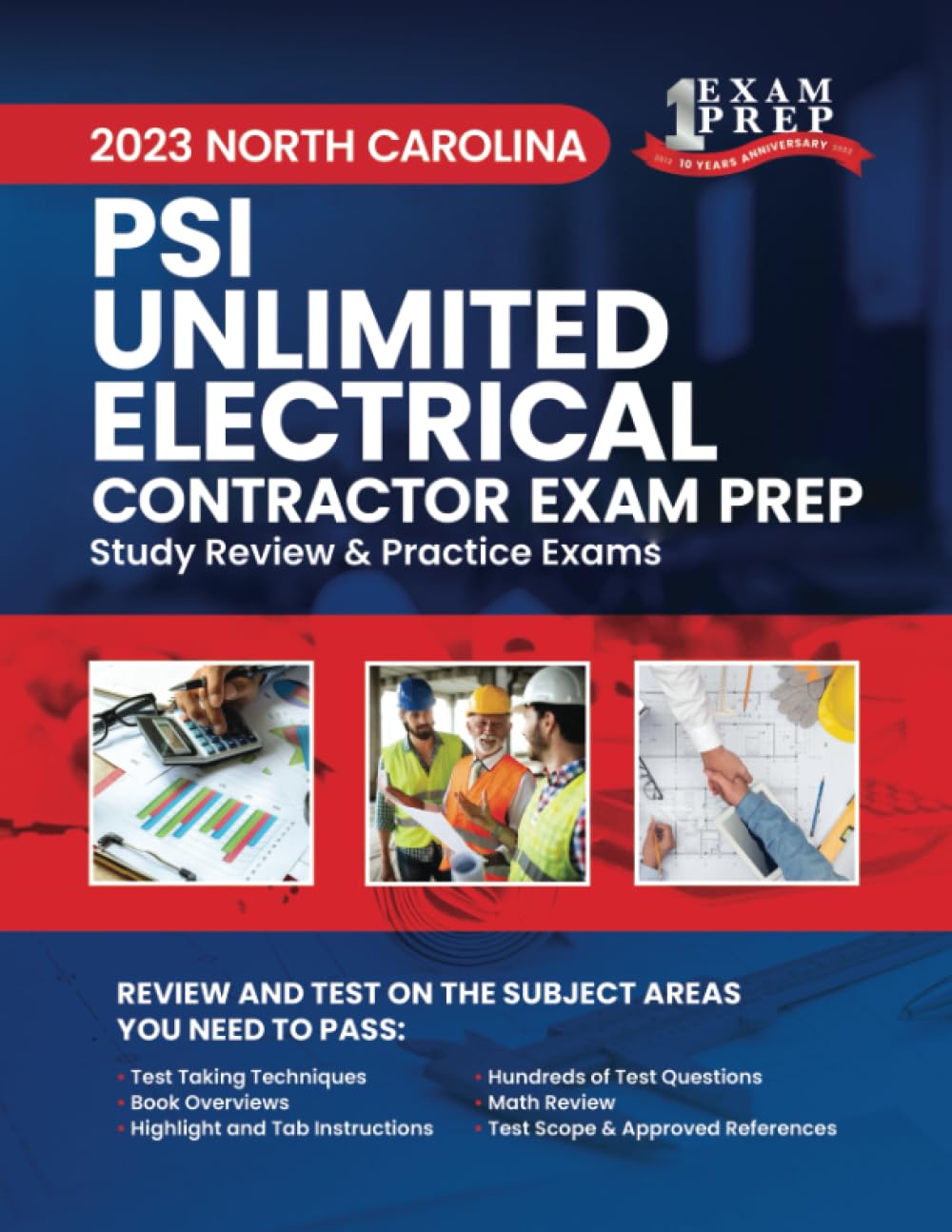 2023 North Carolina PSI Unlimited Electrical Contractor Exam Prep — used book cover