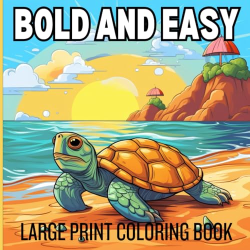 Bold and Easy Large Print Coloring Book — used book cover