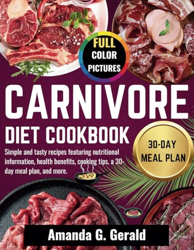 CARNIVORE DIET COOKBOOK — used book cover