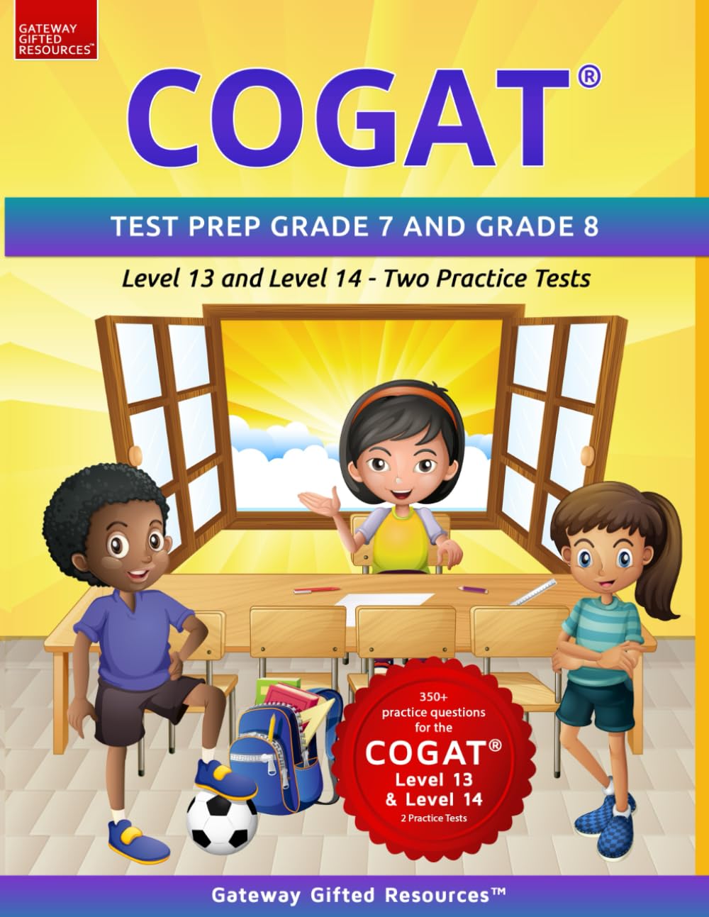 COGAT Test Prep Grade 7 and Grade 8 Level 13 and Level 14 — used book cover