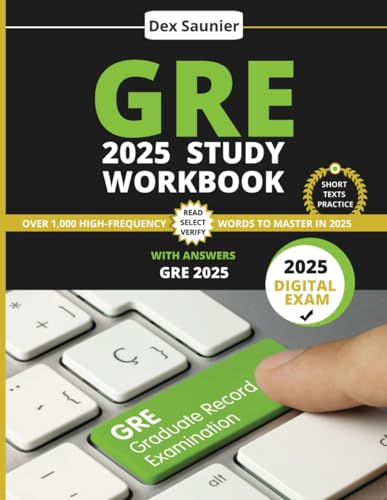 GRE 2025 STUDY WORKBOOK — used book cover