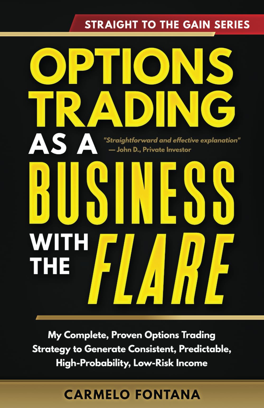 Options Trading As A Business With The Flare — used book cover