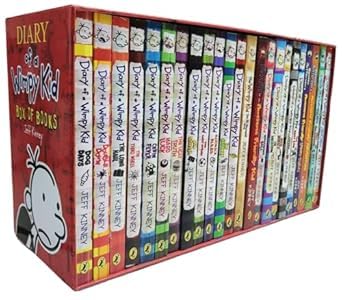 Jeff Kinney Diary of a Wimpy Kid 1-23 Books Boxed Set, Complete Collection Series, Paperback
