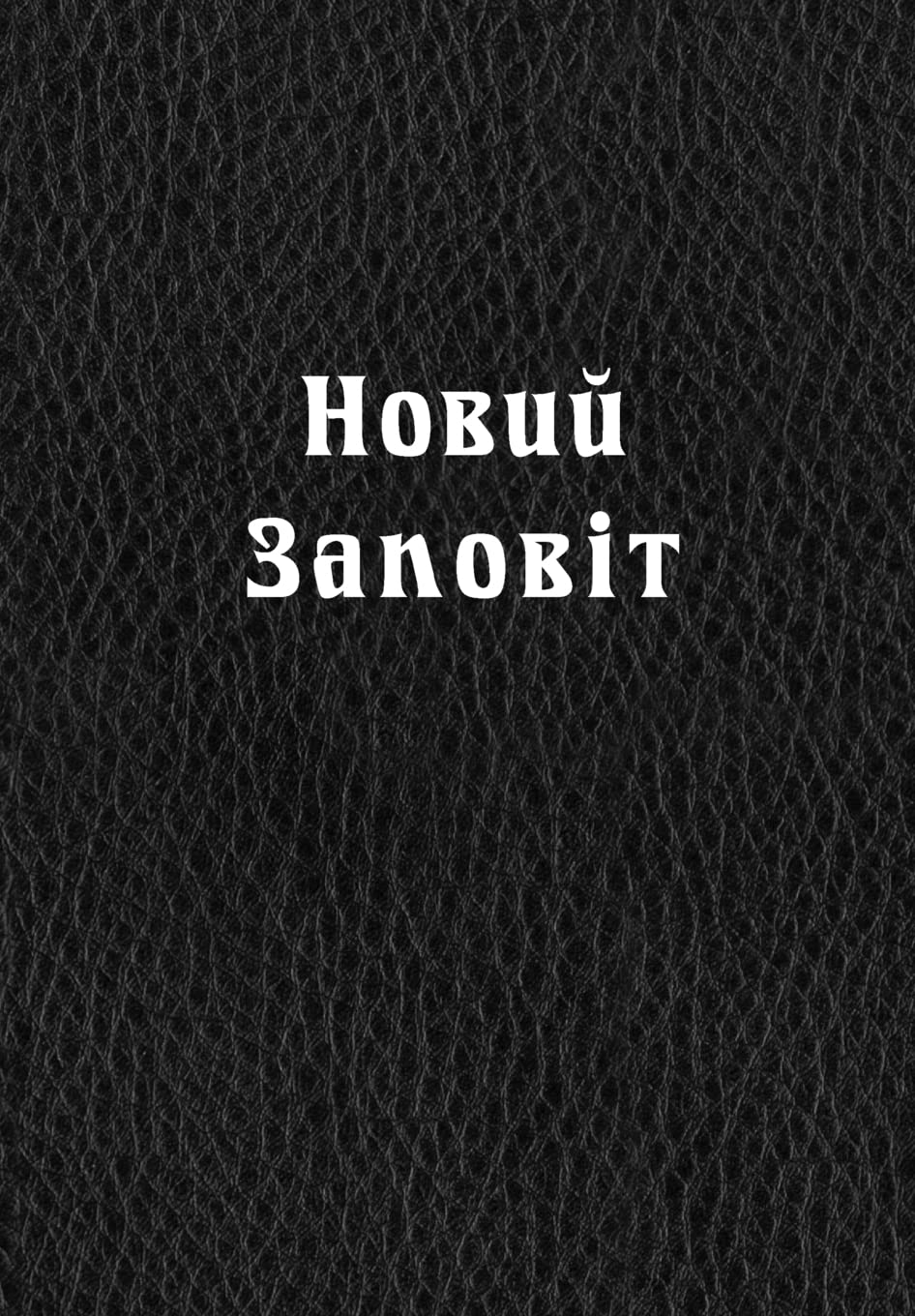 New Testament in Ukrainian language (Large print) — used book cover