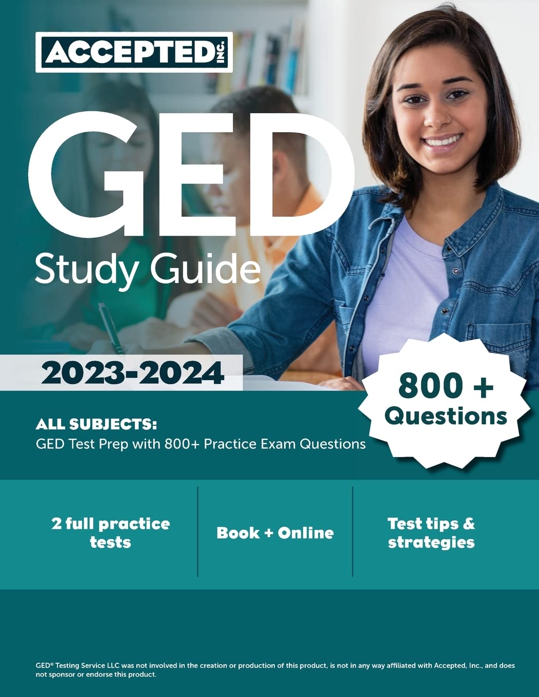 GED Study Guide 2023-2024 All Subjects — used book cover