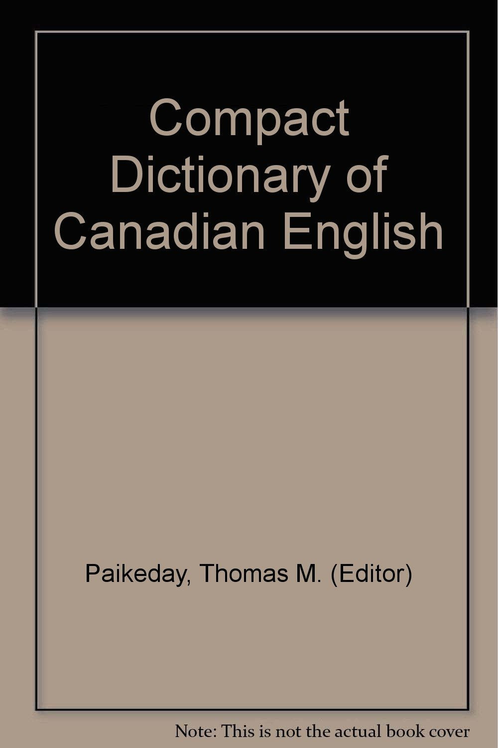 Compact Dictionary of Canadian English — used book cover