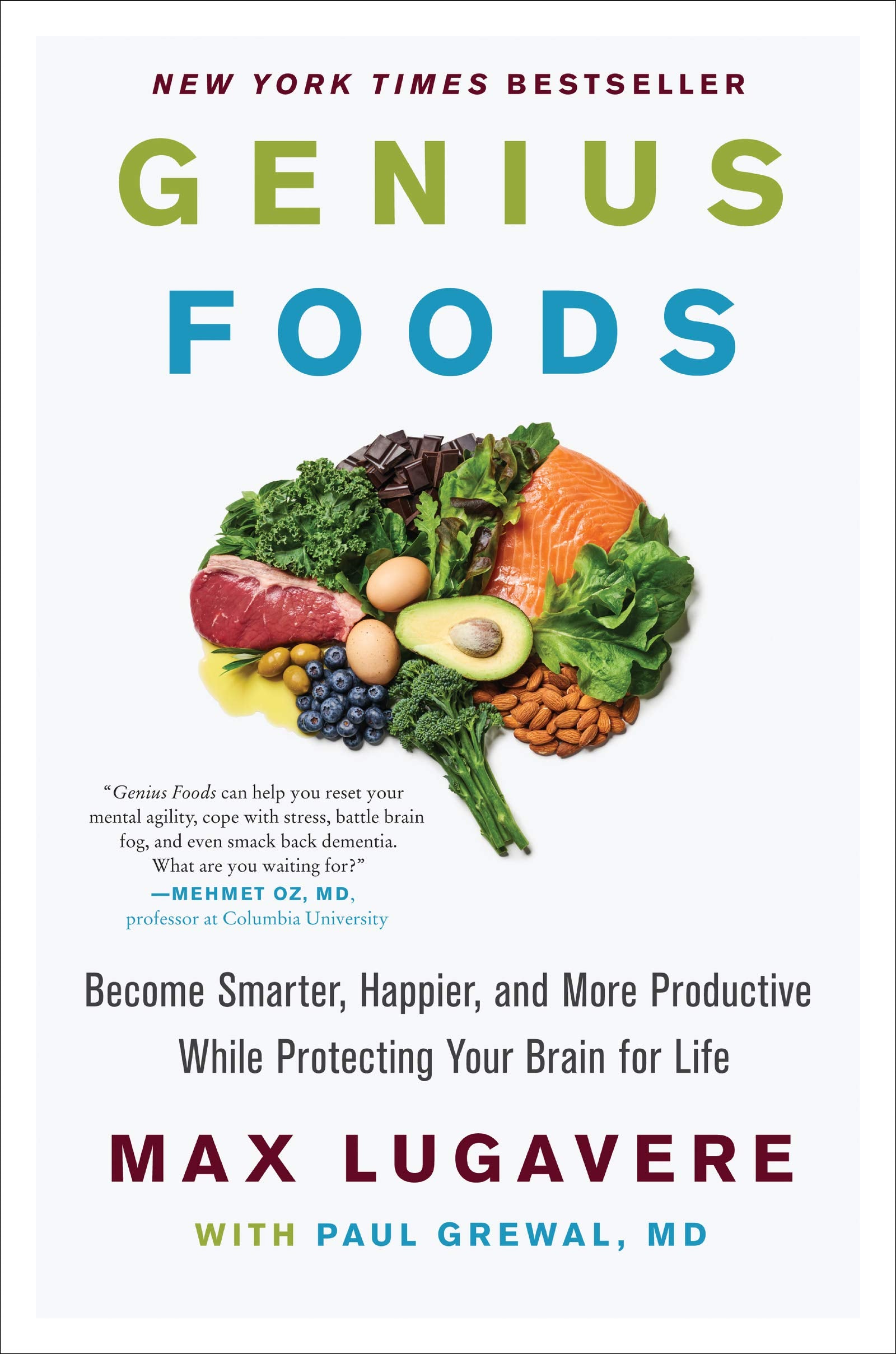 Genius Foods: Become Smarter, Happier, and More Productive While Protecting Your Brain for Life — used book cover