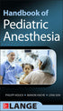 Handbook of Pediatric Anesthesia — used book cover