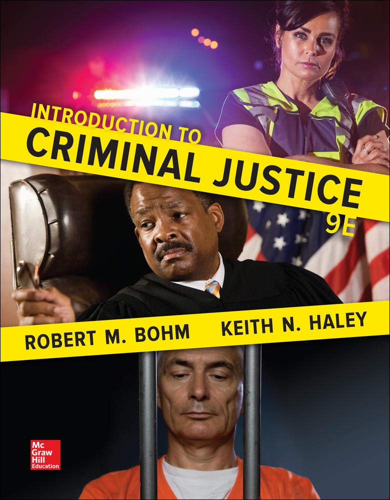 Introduction to Criminal Justice — used book cover