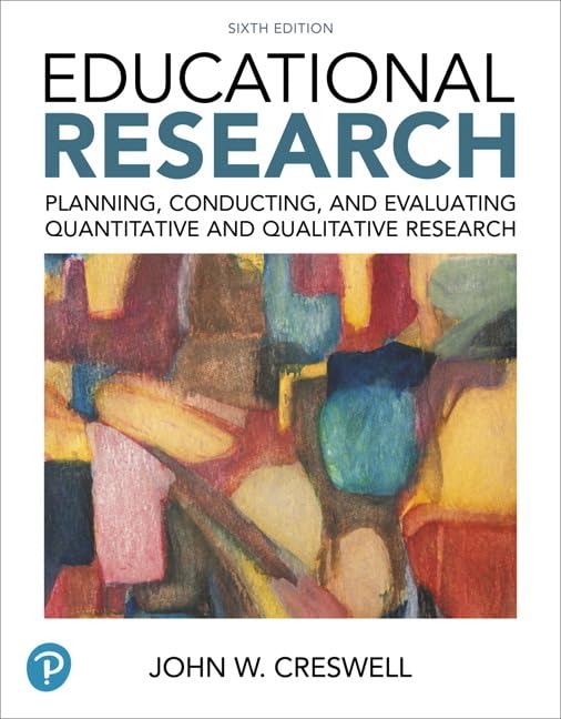 MyLab Education with Enhanced Pearson eText only Access Card (textbook not inculded) for Educational Research: Planning, Conducting, and Evaluating Quantitative and Qualitative Research (6th Edition)