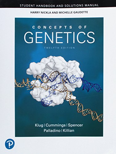 Student Handbook and Solutions Manual for Concepts of Genetics